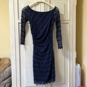 David Meister Navy Dress Size 2